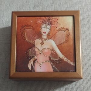 Vintage Wooden Trinket Box